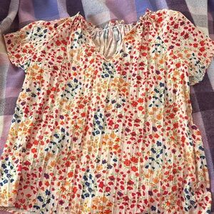 Colorful Floral Women's Blouse